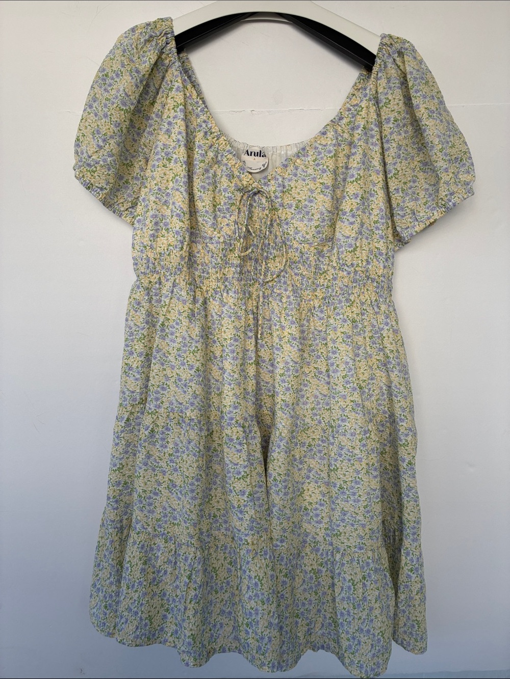 ARULA Floral Tie-Front Dress 1X 100% Cotton